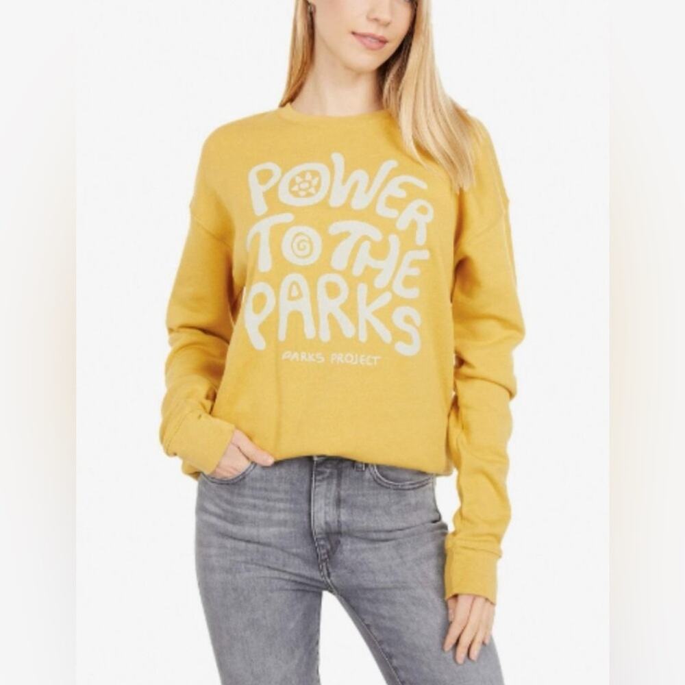 Parks Project Power To The Parks Yellow Crewneck Sweatshirt